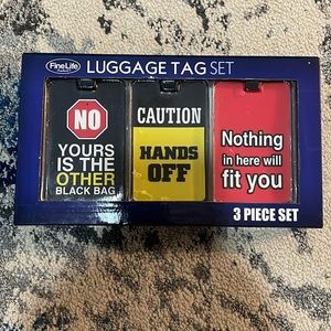 Super cute 3 pc LUGGAGE TAGS new cute gift